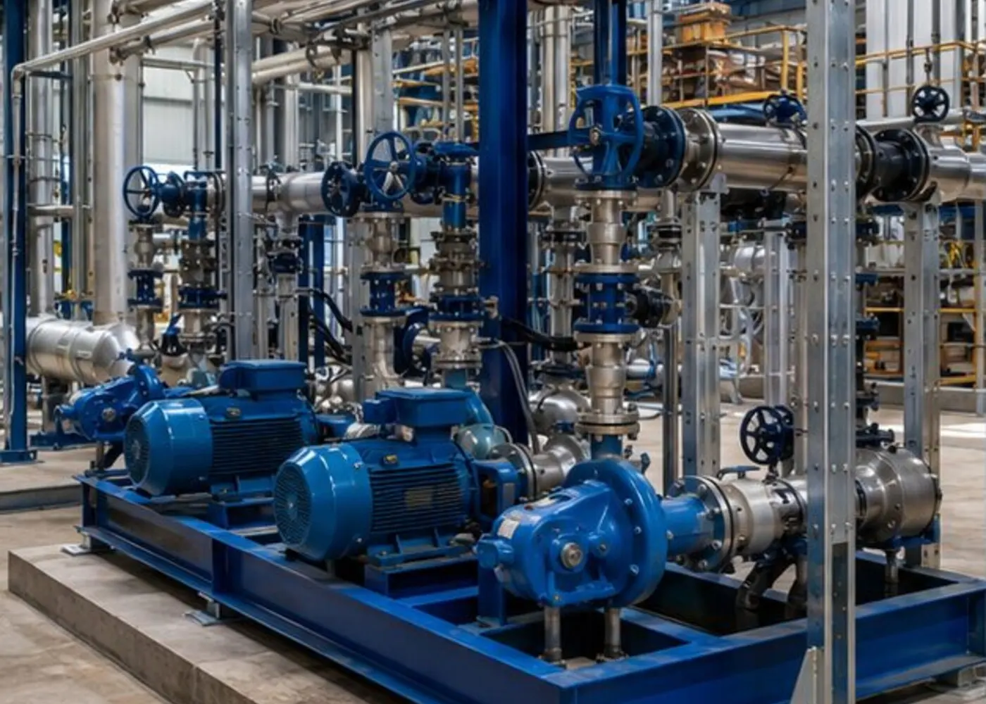Sistema industrial de bombeo integrado