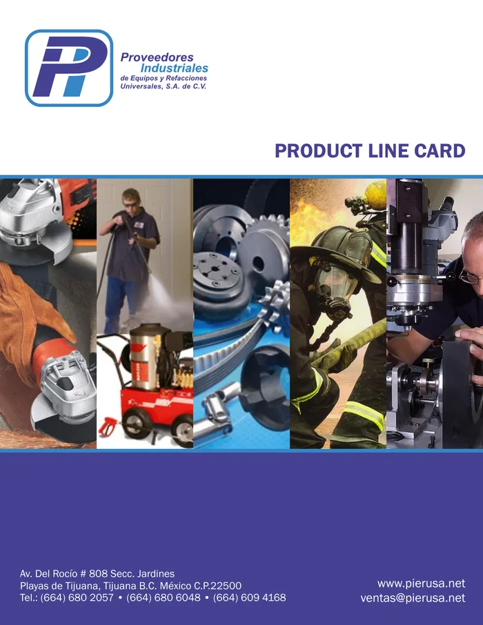 Portada del Product Line Card de PIERUSA